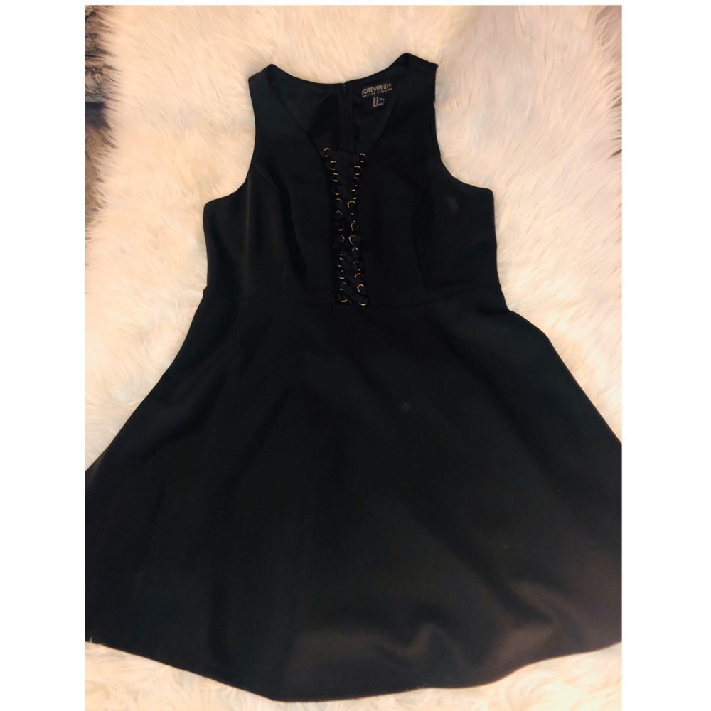 Black mini dress